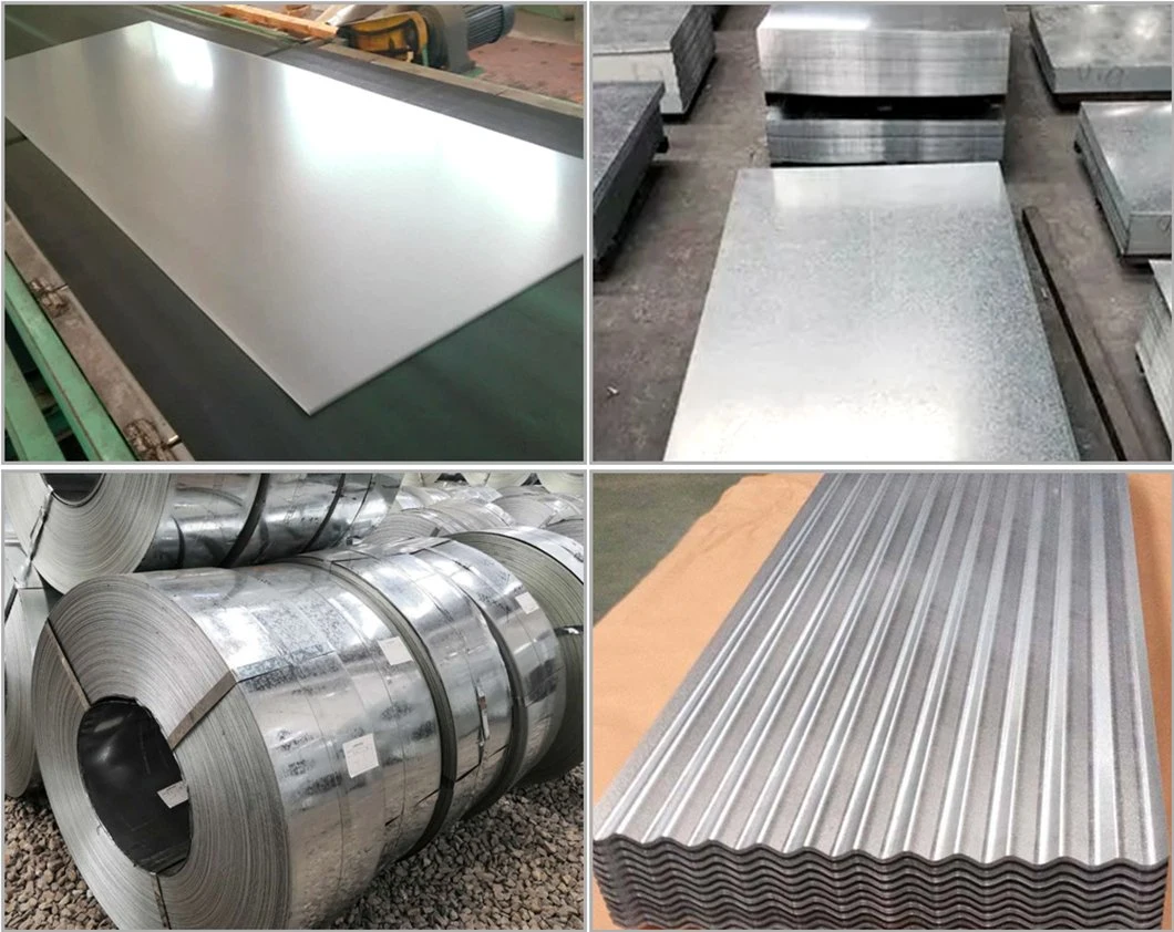 Gi Roofing Sheet Building Material PVC Film Galvanized Steel Zinc Coating Corrugated Steel Sheet for Roofing Sheet
