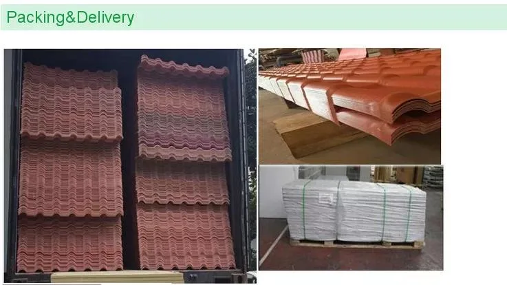 Plastic Waterproof Roofing Sheet Flexible ASA Resin Roof Tile Villa Roof Tile