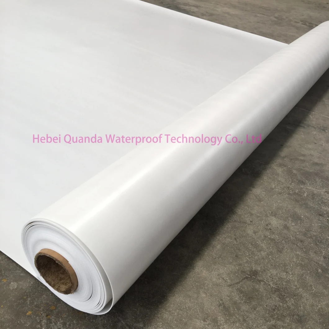 Roofing PVC Polyvinyl Chloride Waterproofing Membrane Sheet Polyester Reinforced