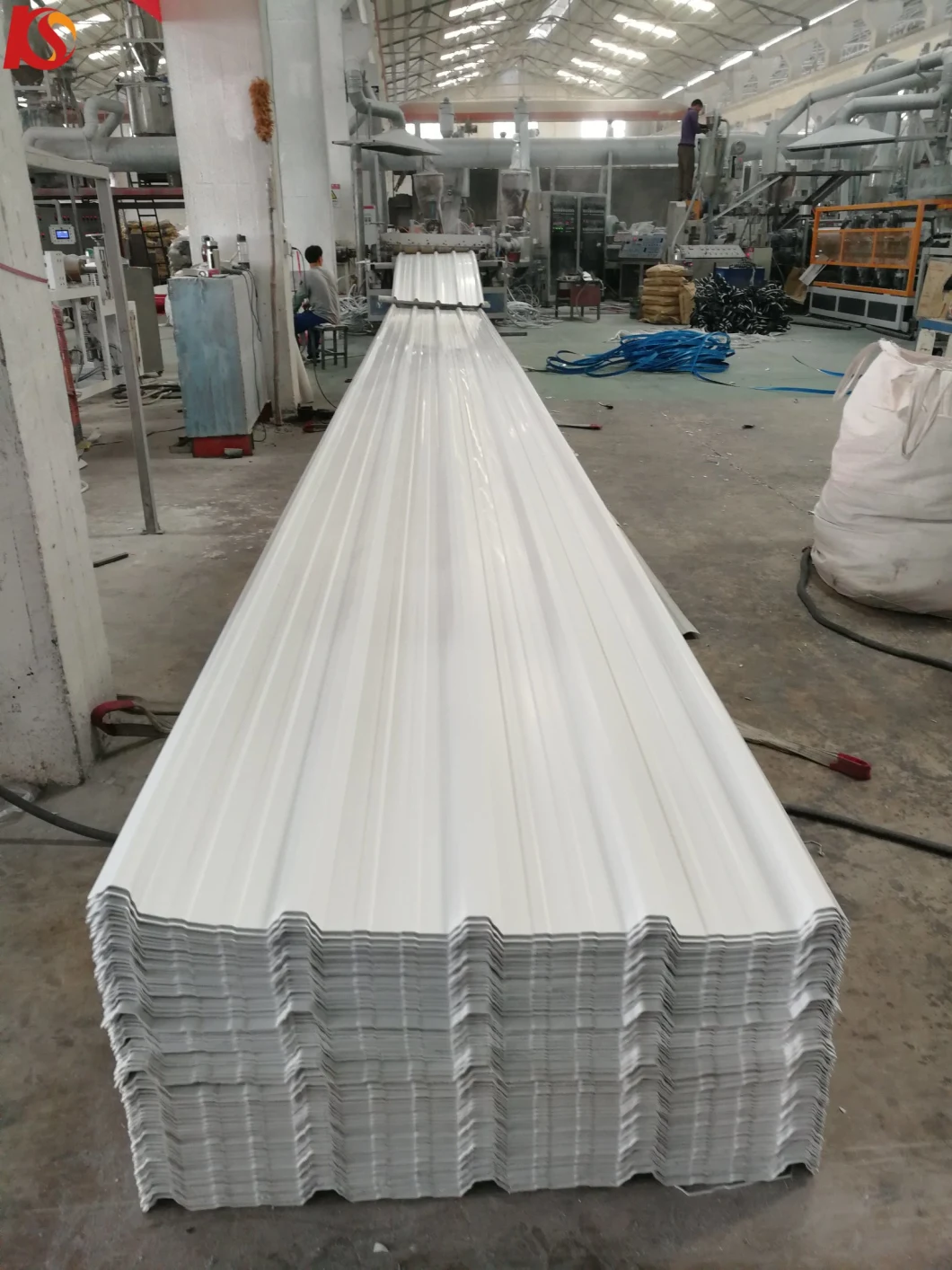 Multi Layers Plastic PVC Trapezoid Roofing Tile/Sheet T1070