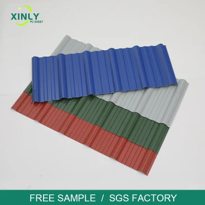 PVC Roof Tile Anti Corrosive Trapezoidal Wave UPVC Roofing Sheet for Warehouse