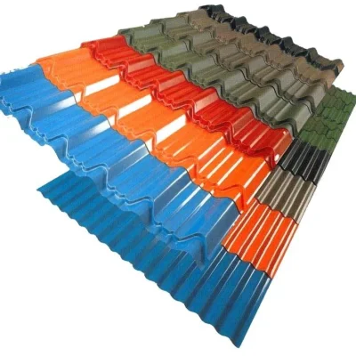 Good Quality Corrugated Roofing Sheet 6feet 7feet 8feet 9feet 10feet Long PVC PE/SMP HDP 26 36inches for Roof Tile ISO SGS Fast Producing